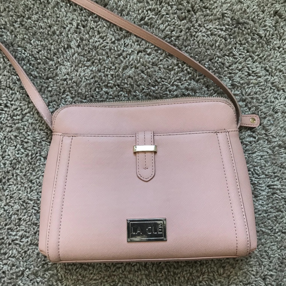 Pink LA CLE Crossbody Bag